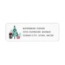 Search for blue tree return address labels Winter