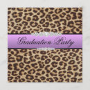 Search for purple leopard invitations Girl