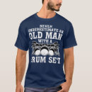 Search for never underestimate an old man tshirts Guitar