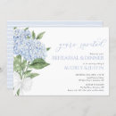 Search for hydrangea rehearsal dinner invitations Dusty blue