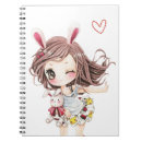 Search for cute chibi girls notebooks For her