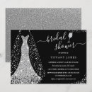 Search for black and silver bridal shower invitations Sparkle