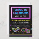 Search for teen gamer invitations Level unlocked