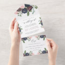 Search for navy blue floral invitations Blush pink