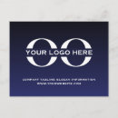 Search for company logo postcards Navy blue