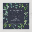 Search for foliage rehearsal dinner invitations Watercolor