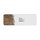 Search for brick return address labels Wall