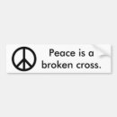 Search for broken bumper stickers Peace