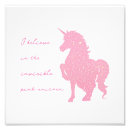 Search for unicorn believe in magic posters Pink