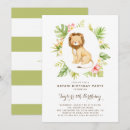 Search for lion kid invitations Watercolor