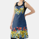 Search for red white damask aprons For her