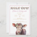 Search for moo invitations Pink gingham