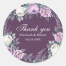 Search for purple flowers wedding stickers Peonies