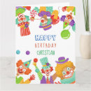Search for circus birthday cards Clown