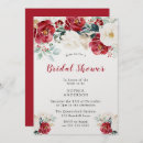 Search for festive bridal shower invitations Burgundy