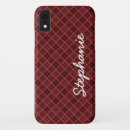 Search for black tartan iphone cases Red and black