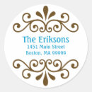 Search for aqua damask stickers Brown