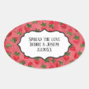 Search for strawberry wedding stickers Bride and groom
