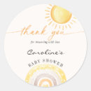 Search for thank you baby shower stickers Sun