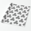 Search for celtic knots wrapping paper Black