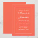 Search for coral invitations Minimalist