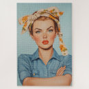 Search for feminist puzzles Rosie the riveter
