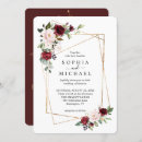 Search for wine and gold wedding invitations Rustic