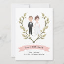 Search for cartoon couple wedding save the dates Cute
