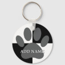 Search for black and white dog key rings Cartoon