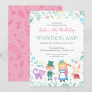 Search for alice in wonderland birthday invitations White rabbit