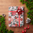 Search for pink poinsettia wrapping paper Watercolor