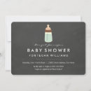 Search for baby bottle invitations Modern