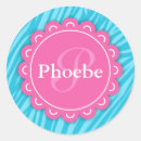 Search for monogram zebra stickers Girly