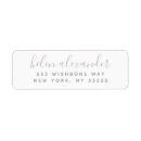 Search for purple return address labels Elegant
