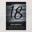 Search for black 18th birthday invitations Simple