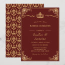 Search for royal red invitations Gold