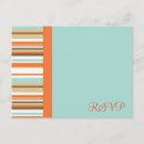 Search for blue and orange wedding rsvp cards Whimsical