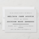Search for typewriter wedding invitations Modern