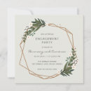 Search for geometric engagement party invitations Flowers