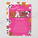 Search for pink baseball invitations Baby