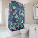 Search for green leaf shower curtains Illustration