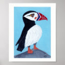 Search for puffin art Watercolor