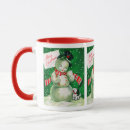 Search for retro snowman mugs Vintage