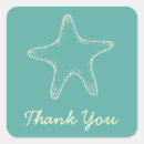 Search for starfish thank you stickers Turquoise