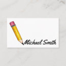 Search for writer business cards Teacher