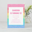 Search for fun 13th birthday invitations Pink