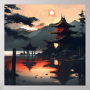 Search for japanese sunset art Landscape