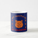 Search for akita dog mugs Valentine
