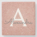 Search for glitter coasters Monogrammed