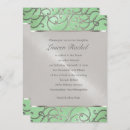 Search for mint green and silver invitations Elegant
